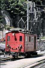 FO HGe 2/2 Nr.23 in G�schenen am 22.07.1980.