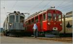 Der BCFeh 4/4 N� 6 ex- Monthey-Chmp�ray-Morgins/AOMC und der RhB ABe 4/4 N� 35 bei der Blonay-Chamby Bahn in Blonay.