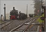 La DER de la Saison / Das Saison Ende der Blonay Chamby Bahn 2025 - Bei den feuchten Gleisen, ist für die Traktion der Dampfzüge die SEG G 2x 2/2 105 der Blonay Chamby Bahn sicher eine gute