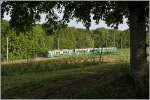 Der BAM Regionalzug 108 auf der Fahrt nach Bi�re zwischen Chigny und Vufflens-le-Ch�teau.