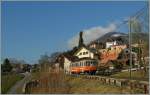 Der MOB Be 4/4 1007 (ex SNB/OJB  Bipperlisi ) als Regionalzug 2347 Chernex - Montreux kurz nach Planchamp.