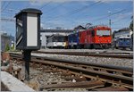MOB Be 4/4 und die beiden HGem 2/2 2501 und Gem 2502 in Chernex.