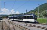 Der CEV MVR ABeh 2/6 7507 verl�sst Blonay in Richtung Les Pl�iades. Das Bild entstand von der Platform des letzten Wagen des B-C Dampfzugs. 

21. Juni 2026 