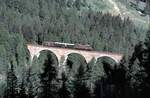 RhB Ge 6/6 I Nr.415 auf dem Albula-Viadukt IV im Oktober 1991.