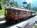RhB ABe 4/4 Nr.501 mit Sonderzug in Bergün am 04.09.2005.