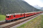 RhB Ge 4/4 II Nr.633 bei Guarda am 22.08.2009.