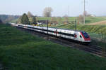 RABDe 500 als ICN 5 zwischen Wangen an der Aare und Niederbipp auf der Fahrt nach St.