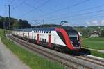 2025-04-30.SBB CFF FFS Granges-Veveyse
Automotrice à deux étages Bombardier Twindexx
RABe 502 202