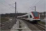 Der SBB RABe 522 203 verl�sst als RE 18169 Meroux (TGV) in Richtung Biel/Bienne.