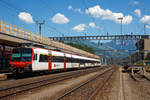   Ein vierteiliger SBB NPZ RBDe 560 am 23.06.2019 beim Halt Bahnhof Arth-Goldau.