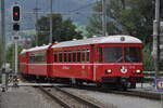 RhB Be 4/4 Nr.514 und Steuerwagen 1713 in Landquart am 29.08.2009.