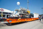   Wascosa 4-achsiger Containertragwagen 33 85 4505 111-6 CH-WASCO der Gattung Sgmmns 54‘, f�r den Transport von intermodalen Ladeeinheiten und des Wascosa flex freight systems