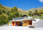   Das neue Gebäude der Brienz Rothorn Bahn AG auf der Mittelstation Planalp (1.341 m ü.