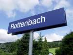 rottenbach/87987/bahnhof-rottenbach-stationsschild-1482010 Bahnhof Rottenbach, Stationsschild 14.8.2010