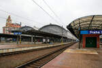 Der Hauptbahnhof Prag (Praha hlavní nádraží) am 23.11.2022.