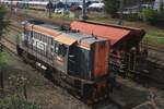 Am 27 September 2025 wurde BF Logistics 741 518 vom STrassenbr�cke fotograifert w�hrend das kleine CD-Depot das Bahnspektakel STEAM56 mitfeiert.