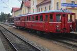 M131-1130 steht am 27 September 2025 in Benesov u Prahy als ein von etwa 20 Sonderzüge während dieser Tag.